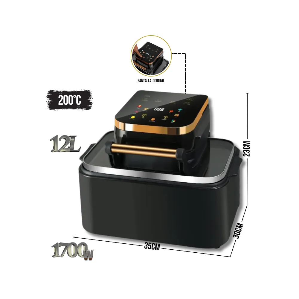 Olla freidora de aire 12Litros 1700W