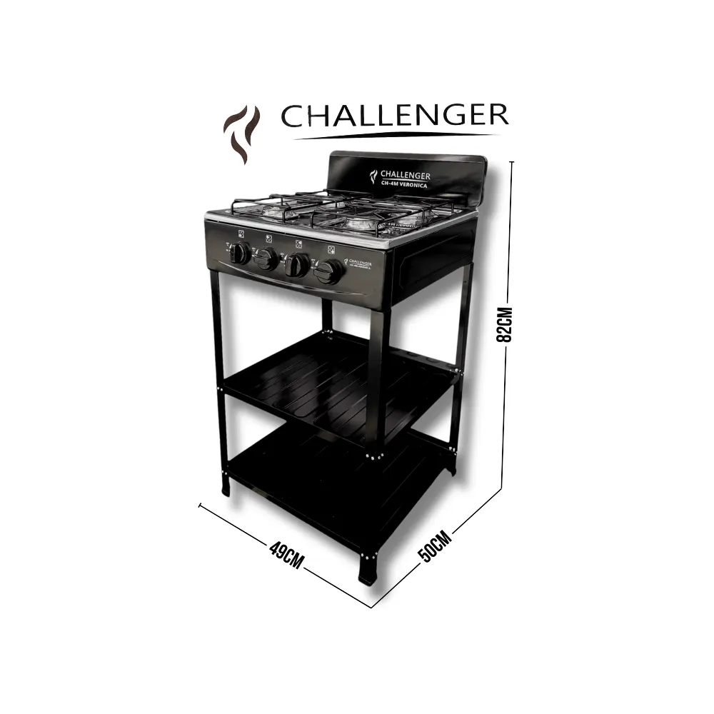 PLANTILLA GAS CON MUEBLE 4 PUESTOS CHALLENGER