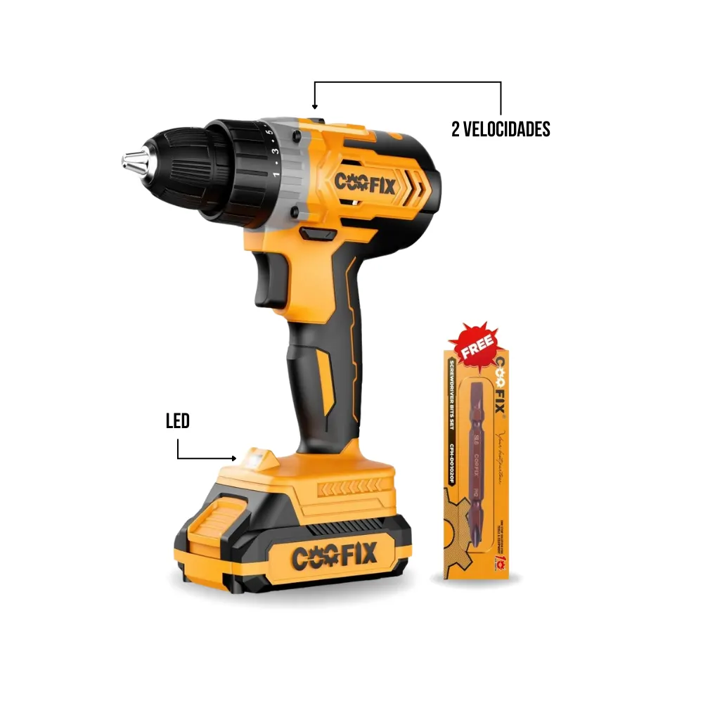 TALADRO RECARGABLE COOFIX 20V